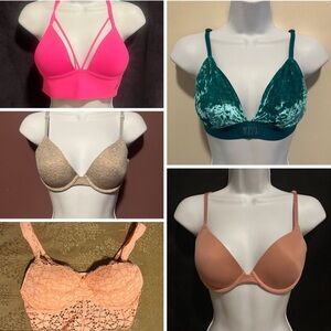 Victoria Secret Pink Bra Bralette Bikini Bundle